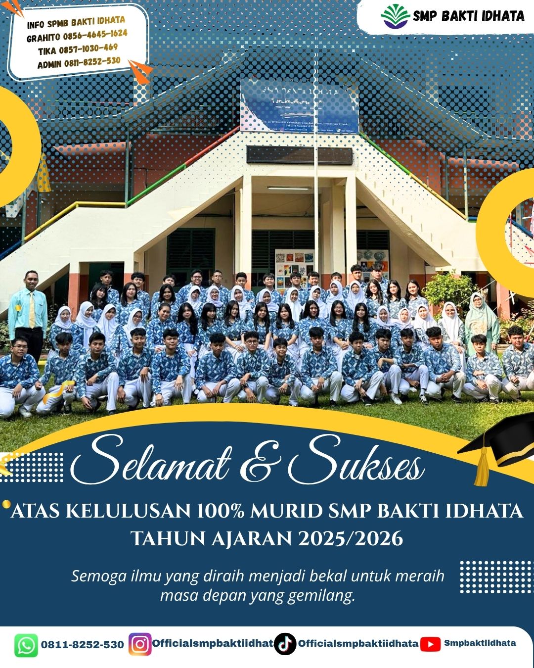 Kelulusan murid SMP Bakti Idhata TH 2025/2026